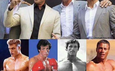Musclemen of the 1980s. Then and now.